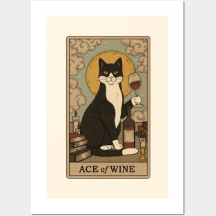 Ace of Wine - Cats Tarot Posters and Art